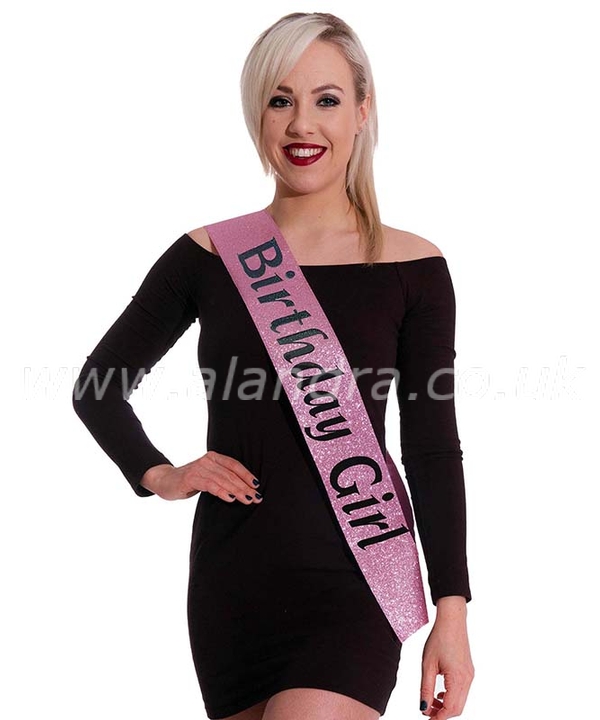 Girls Night Out Sash Miss Behave Pink